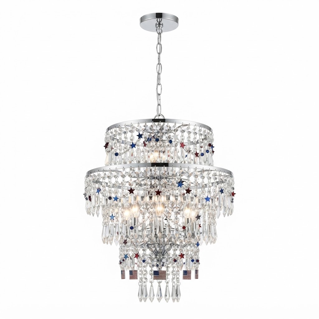 Crystal Tiered Chandelier