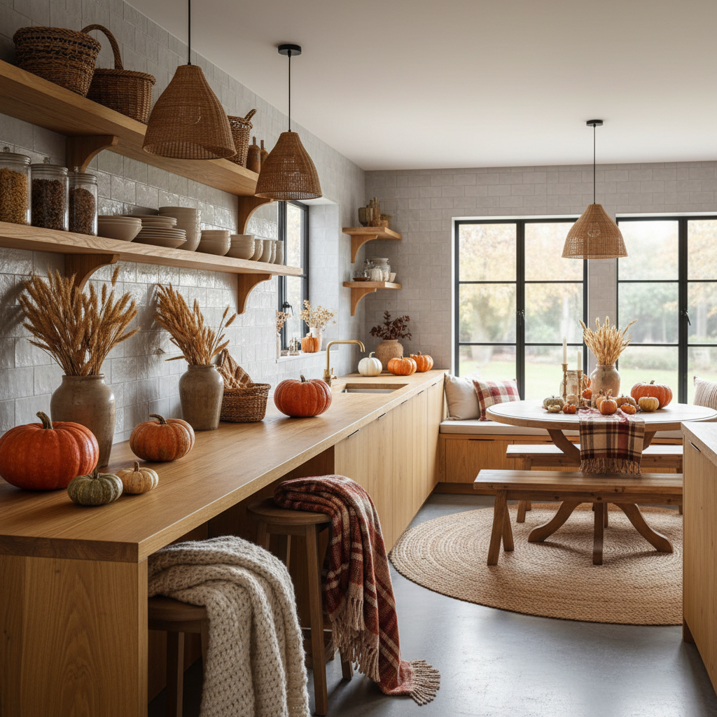 Scandinavian Fall Kitchen