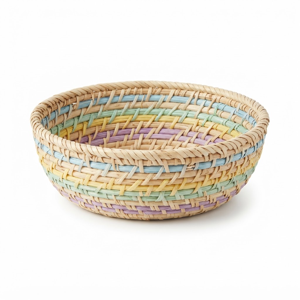 Transitional Woven Decorative Easter Bowl