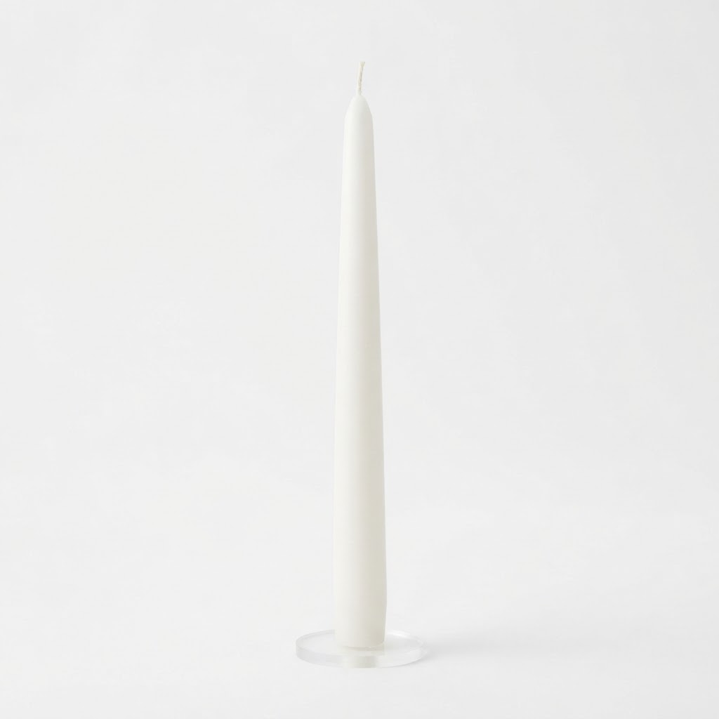 Tapered White Candles