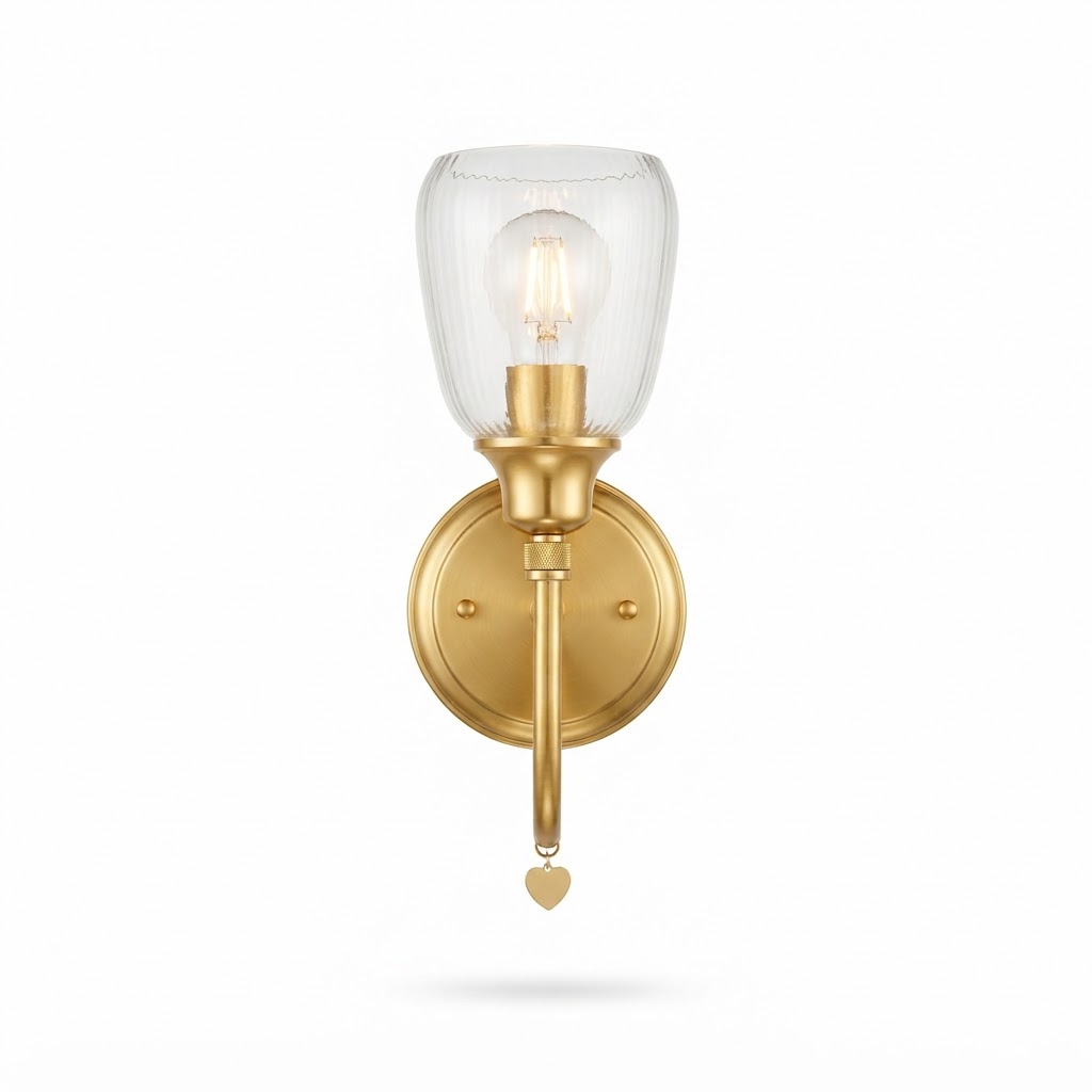 Transitional Gold Wall Sconces
