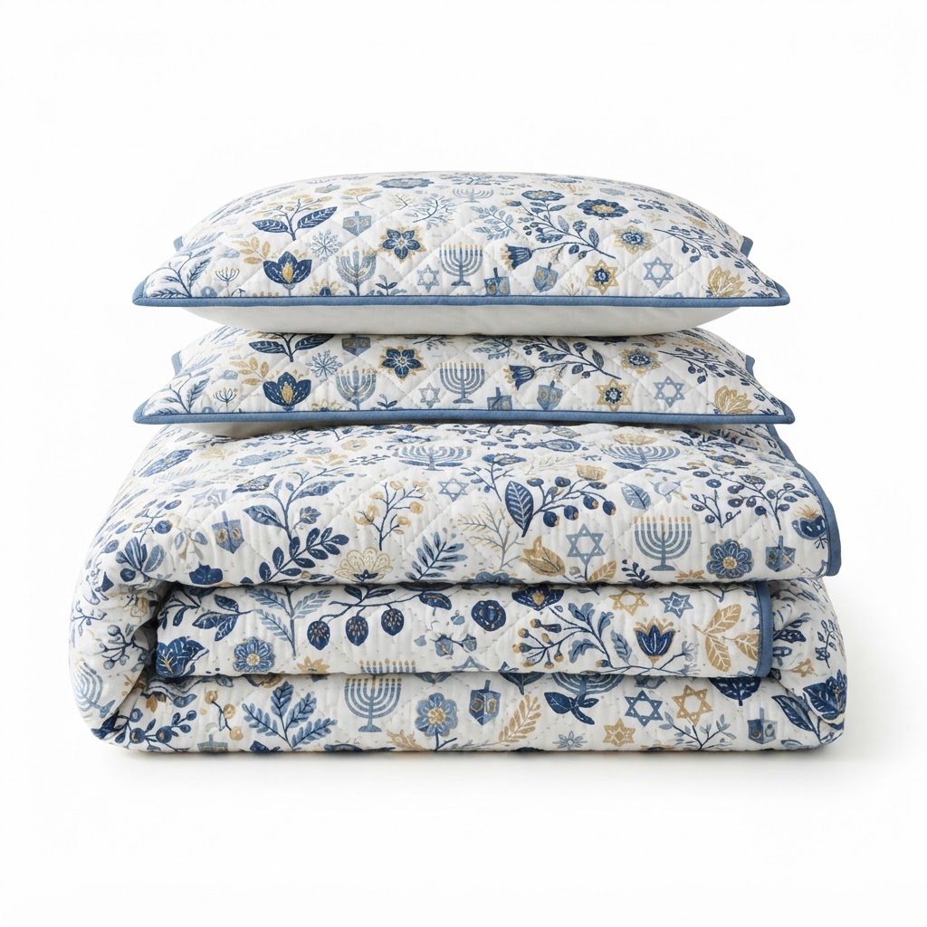 core Floral Patterned Quilt Set