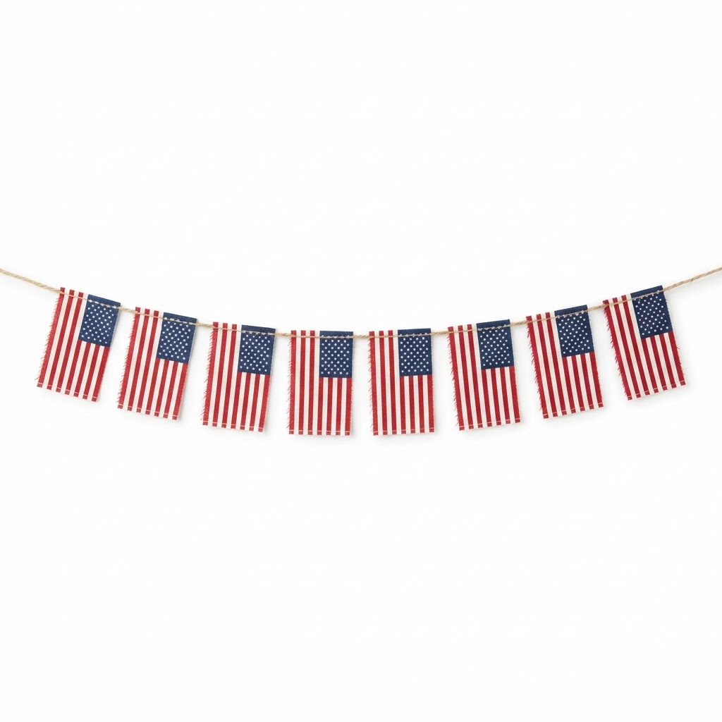 Mini American Flag Bunting