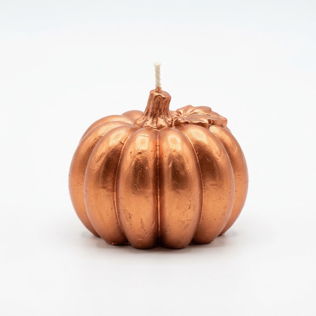 Copper Pumpkin Candles