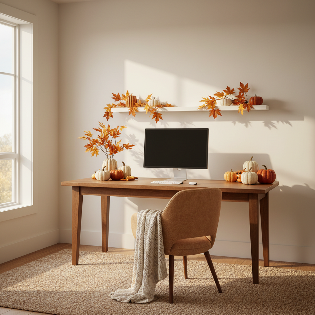Minimalist Thanksgiving Home Office