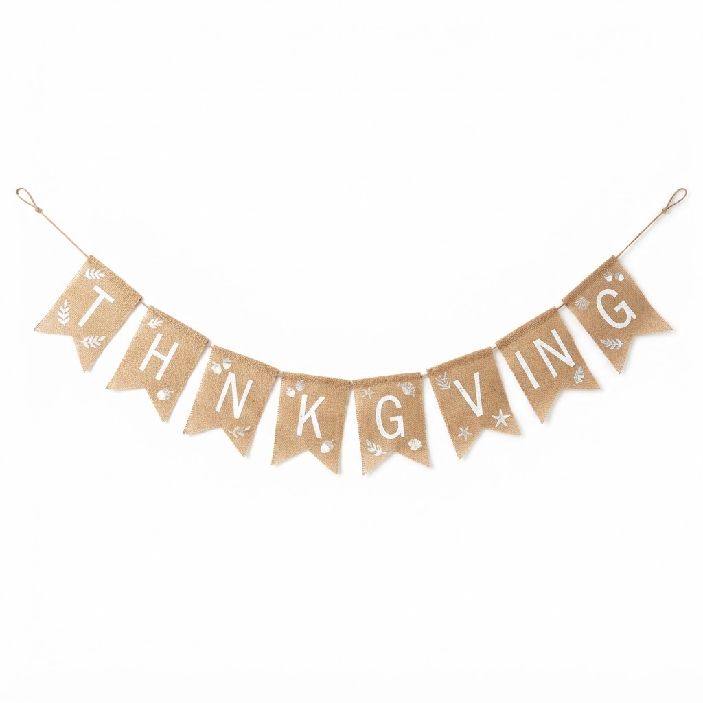Burlap Thanksgiving Banner