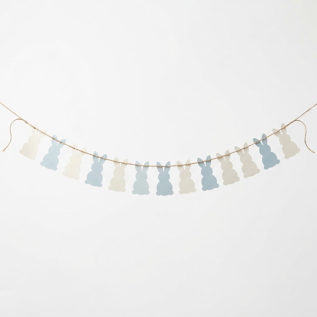 Paper Easter Bunny Garland