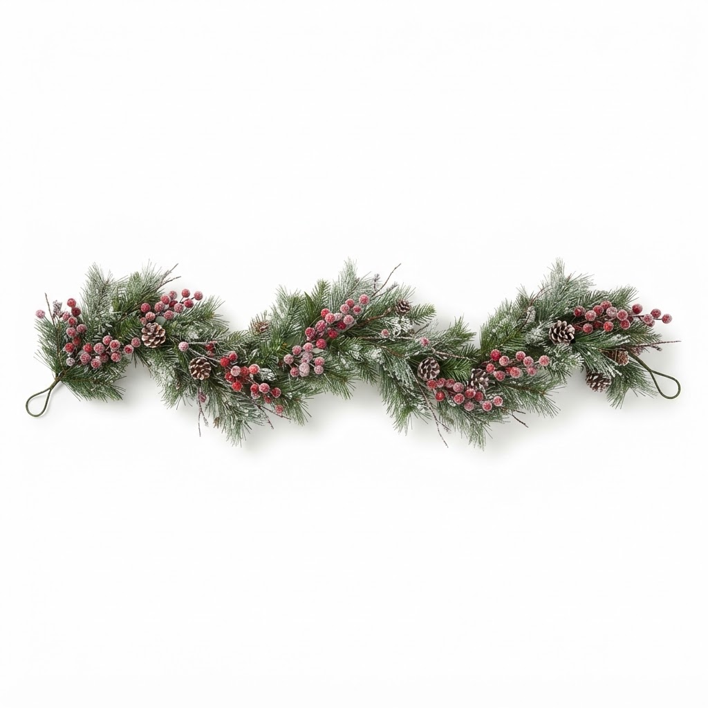 core Frosted Berry and Pine Garland