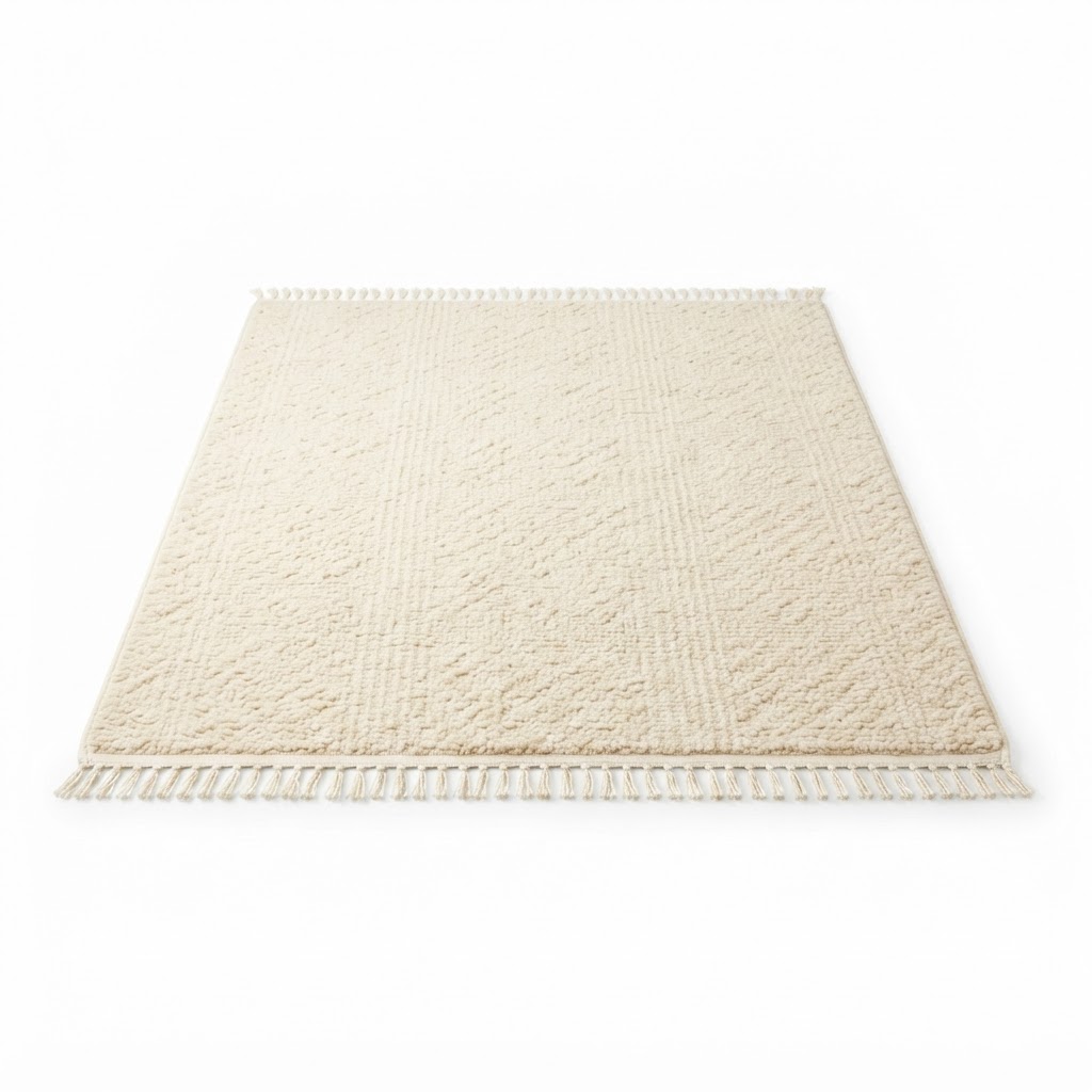 core Cream Wool Blend Area Rug