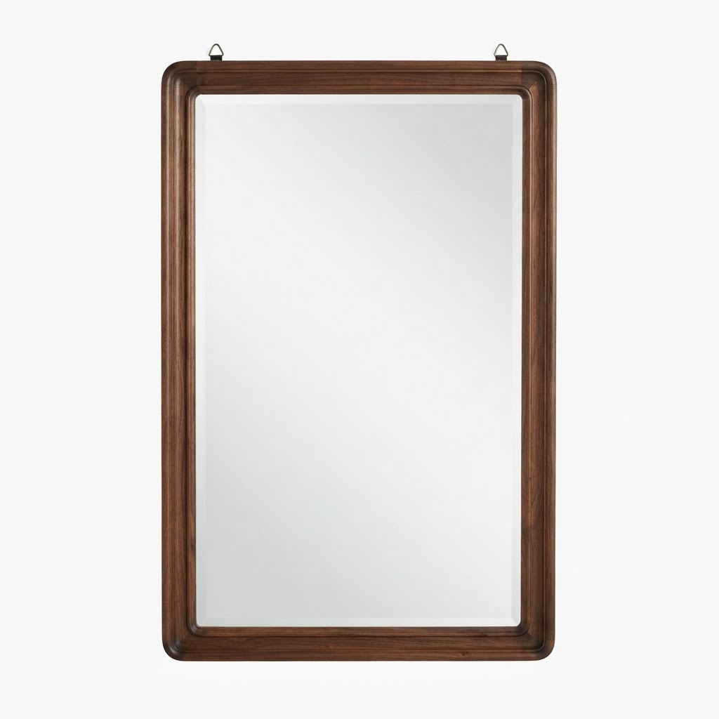 Transitional Large Rectangular Mirror