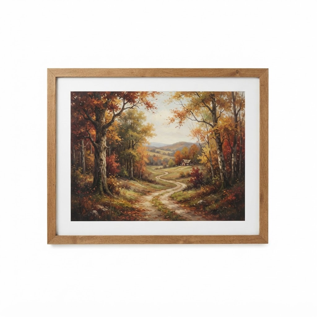 Wood Framed Landscape Art
