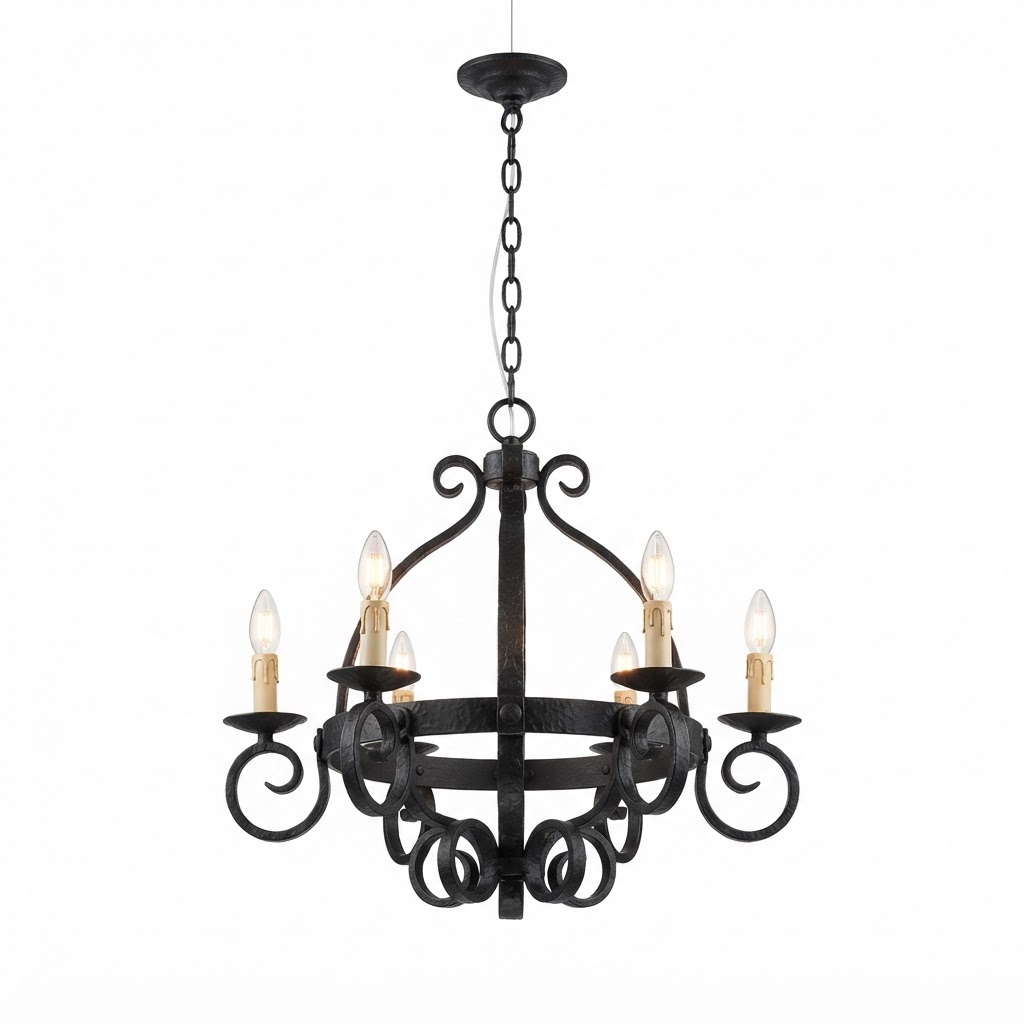Wrought Iron Chandelier