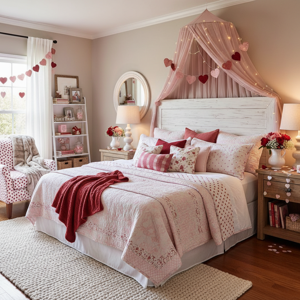 Modern Farmhouse Valentine's Day Child Bedroom (Girl)