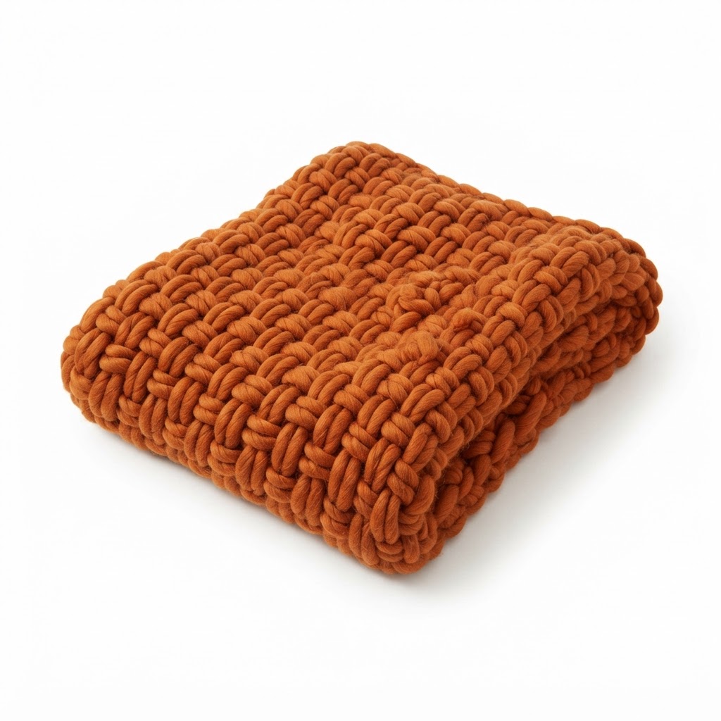 Chunky Knit Throw Blanket