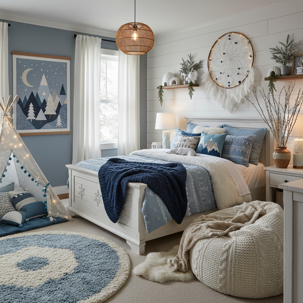 Boho Winter Child Bedroom (Boy)