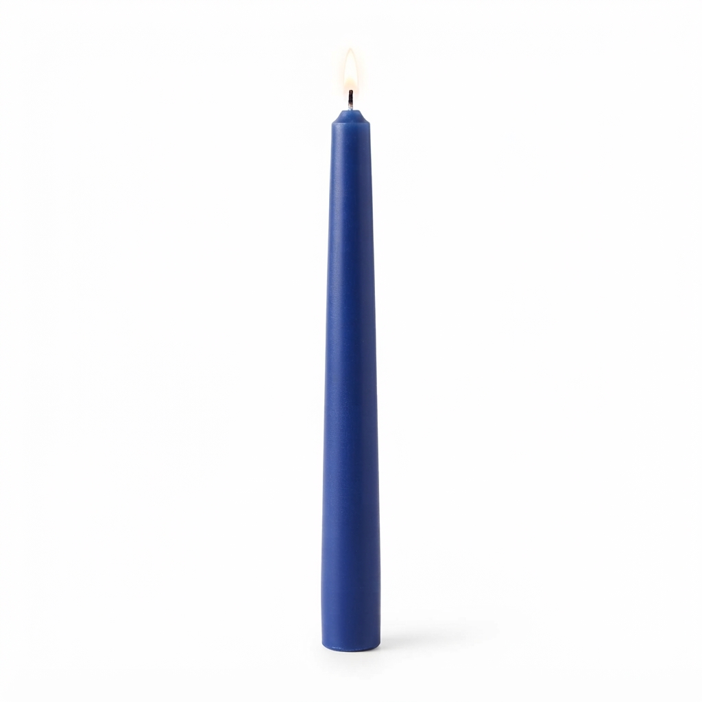 Transitional Blue Taper Candles