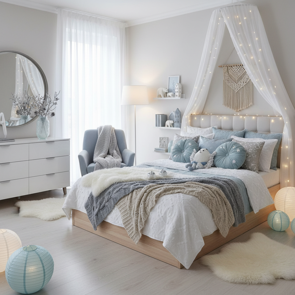 Minimalist Winter Child Bedroom (Girl)