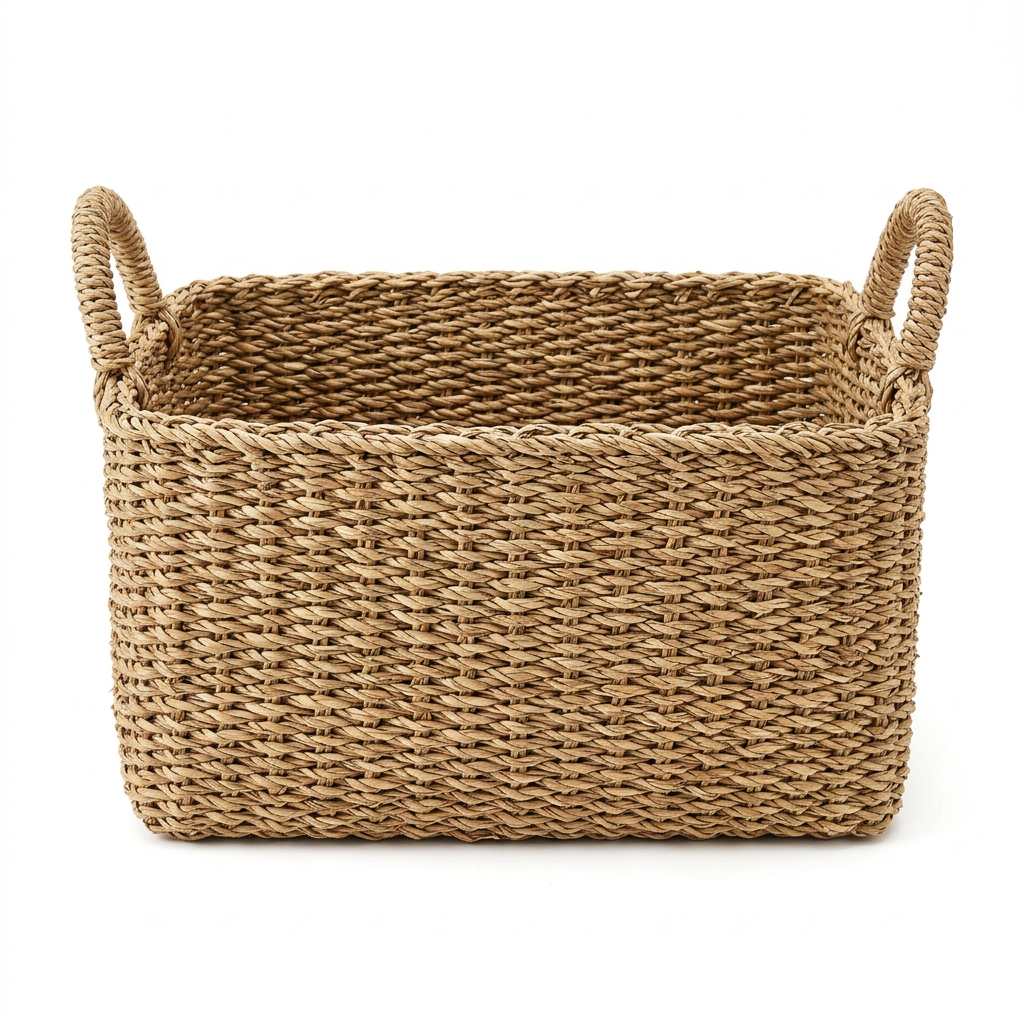 Woven Seagrass Storage Basket