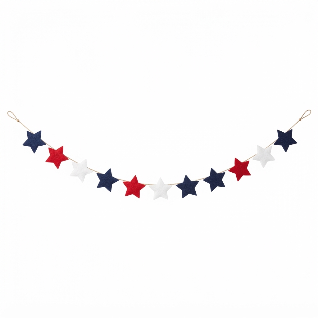 Felt Star Garland Banner