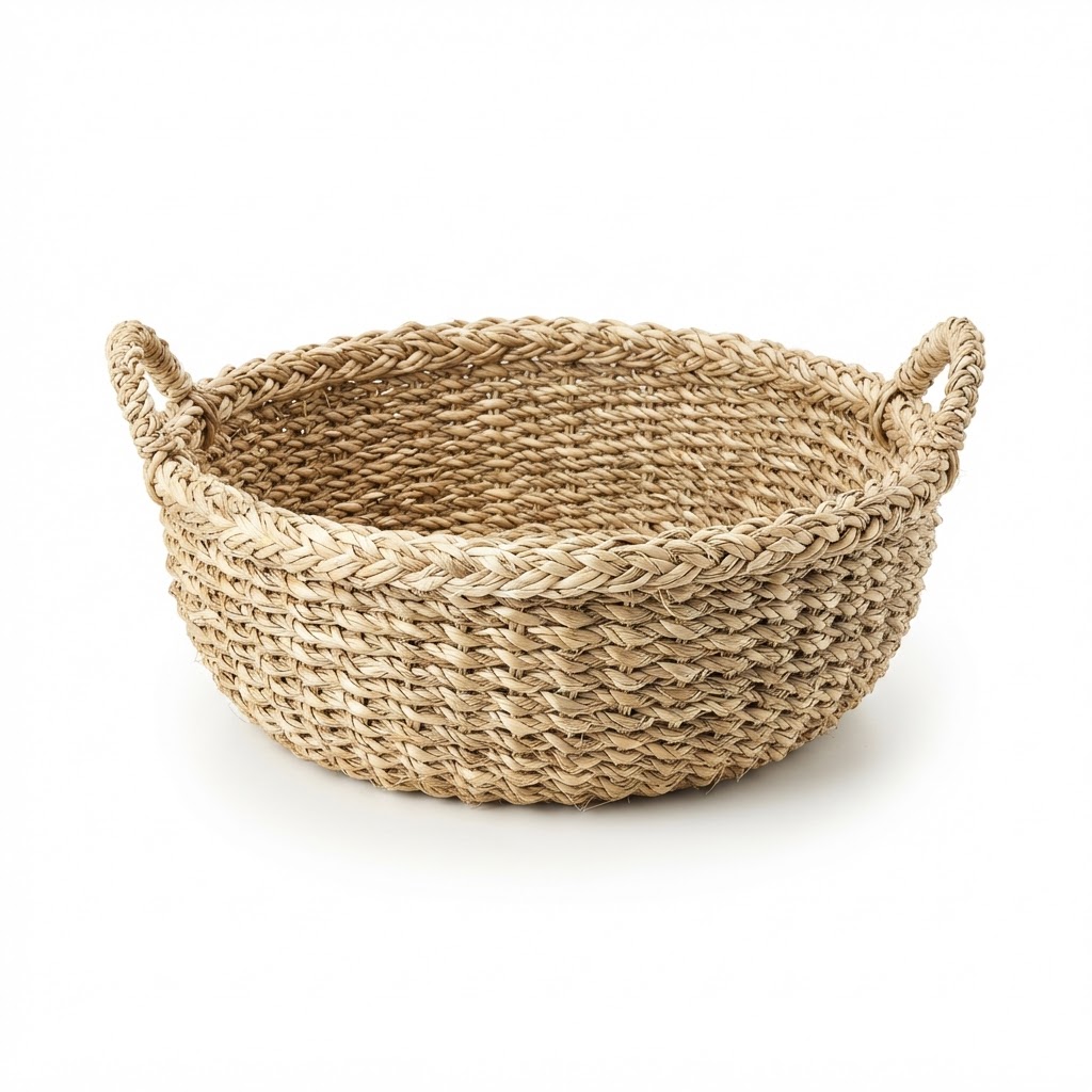 Woven Seagrass Fruit Basket