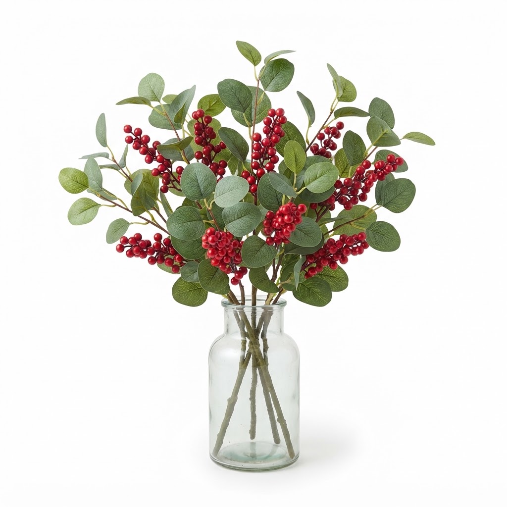 Red Berry Eucalyptus Arrangement