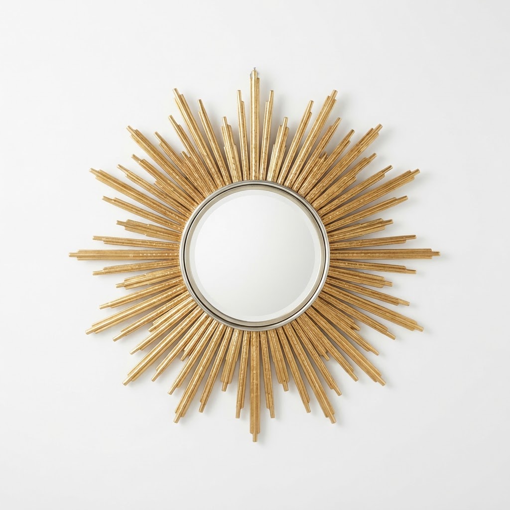 Gold Sunburst Wall Mirror