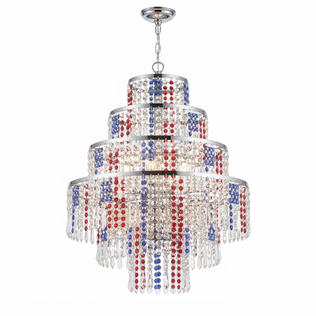 Crystal Beaded Chandelier