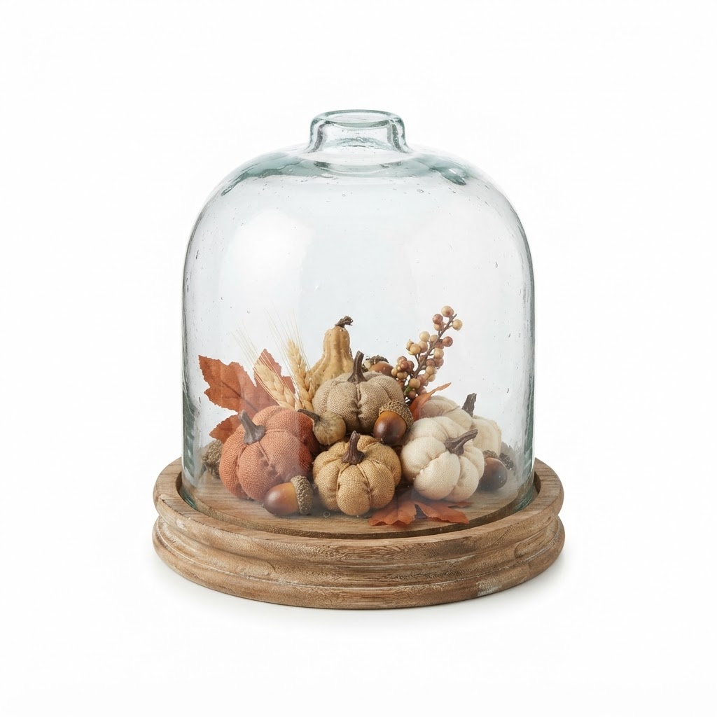 Artisanal Glass Cloche Decor
