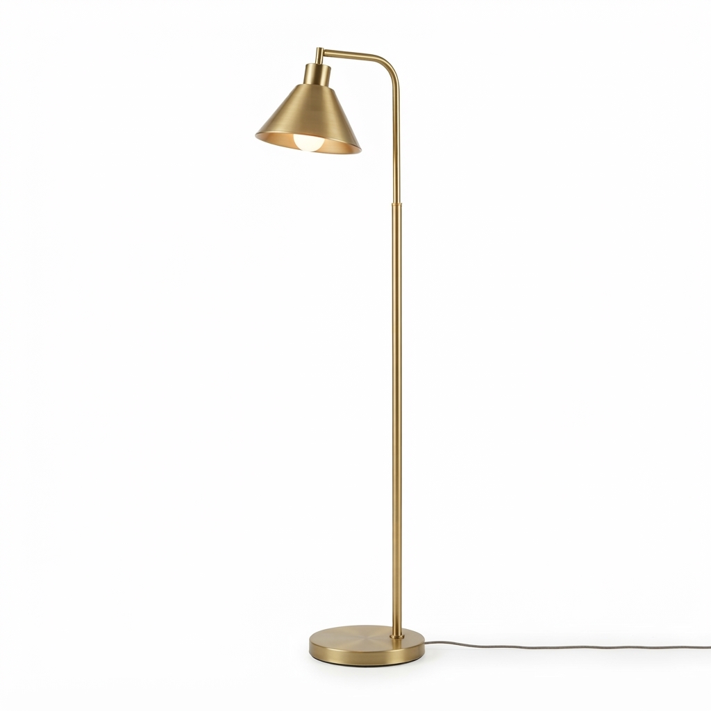 brass floor lamp