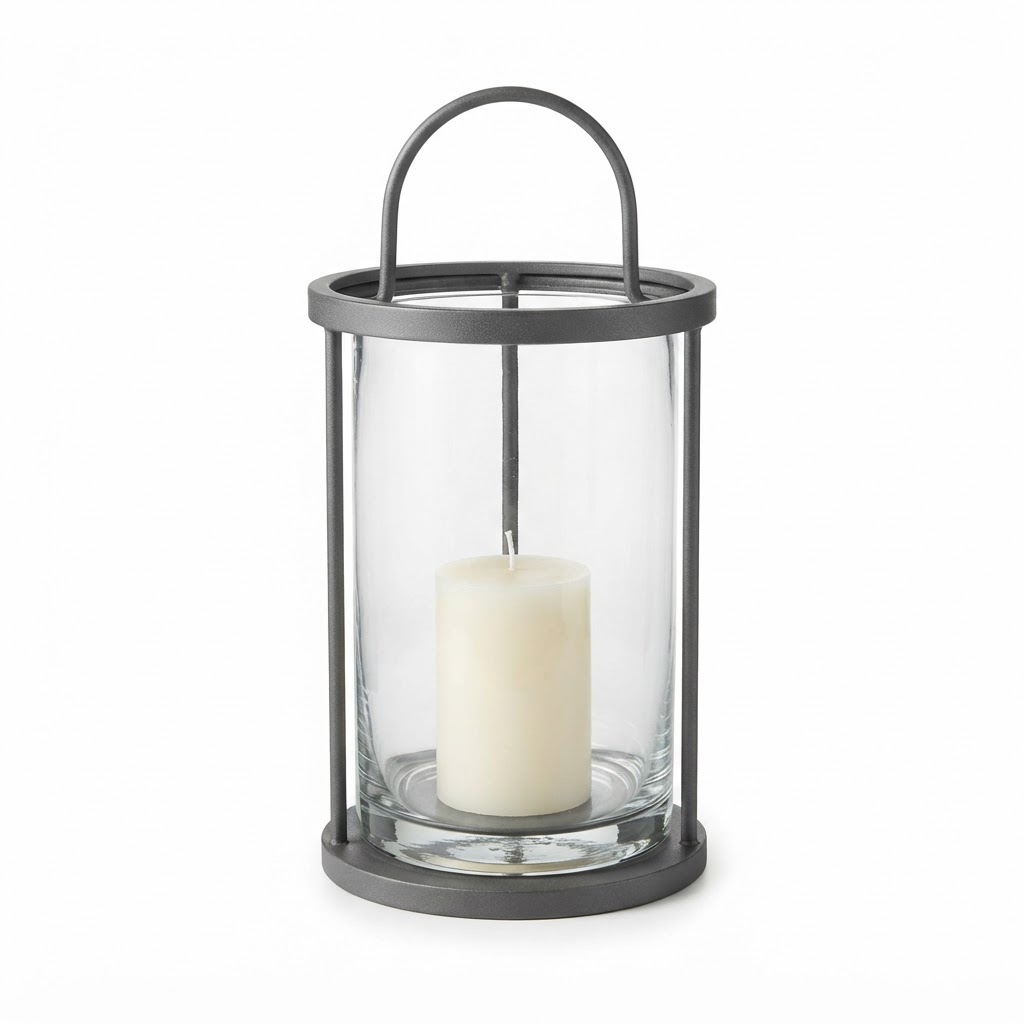 Glass Hurricane Lantern