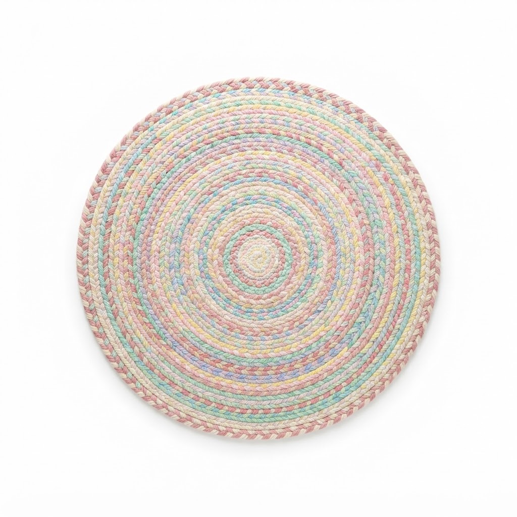 core Pastel Braided Area Rug