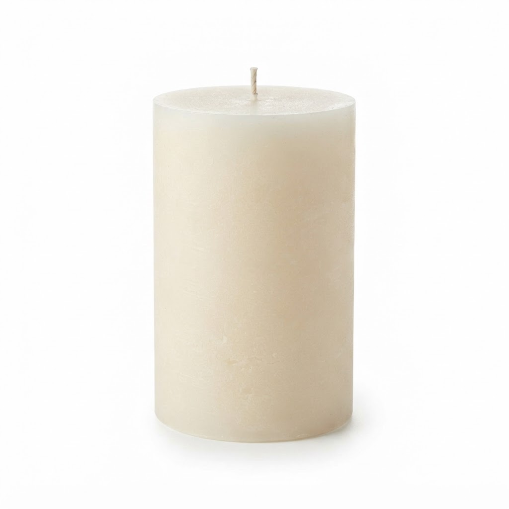Winter Pine Scented Soy Pillar Candle