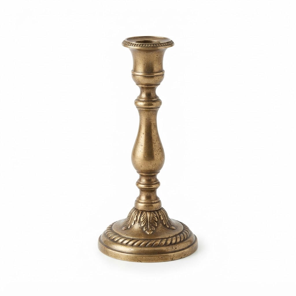 core Antique Brass Taper Candle Holders