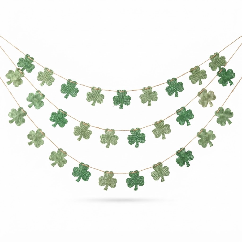 St. Patrick's Day Clover Garland