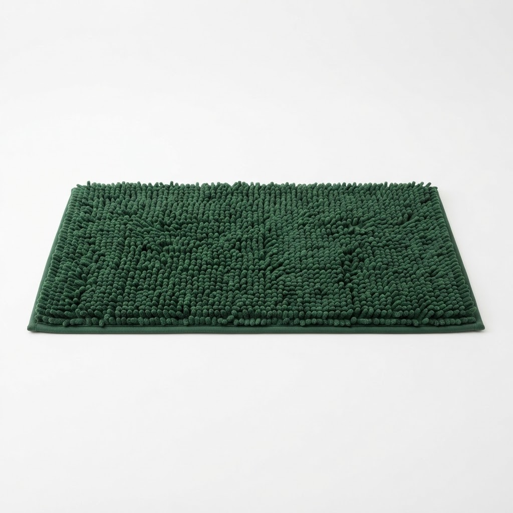 Forest Green Plush Bath Mat