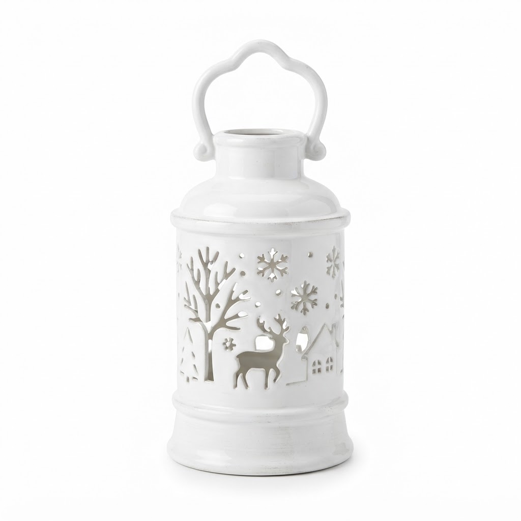 White Ceramic Lantern