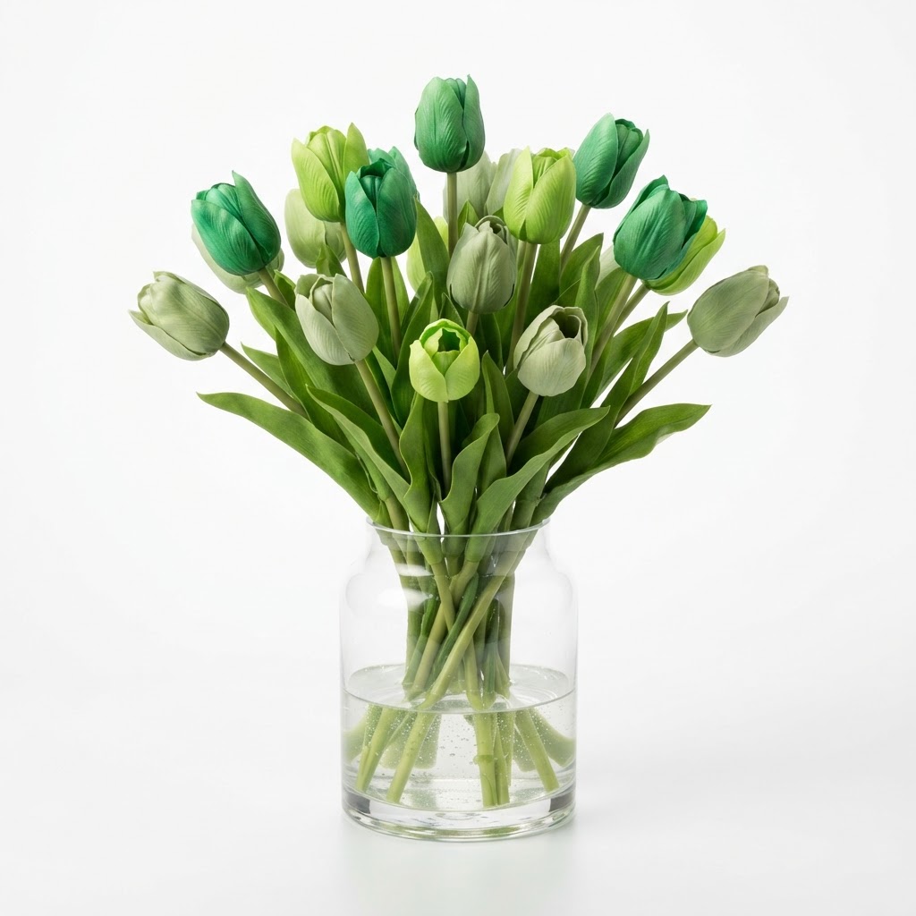 Greenery Artificial Tulip Arrangement