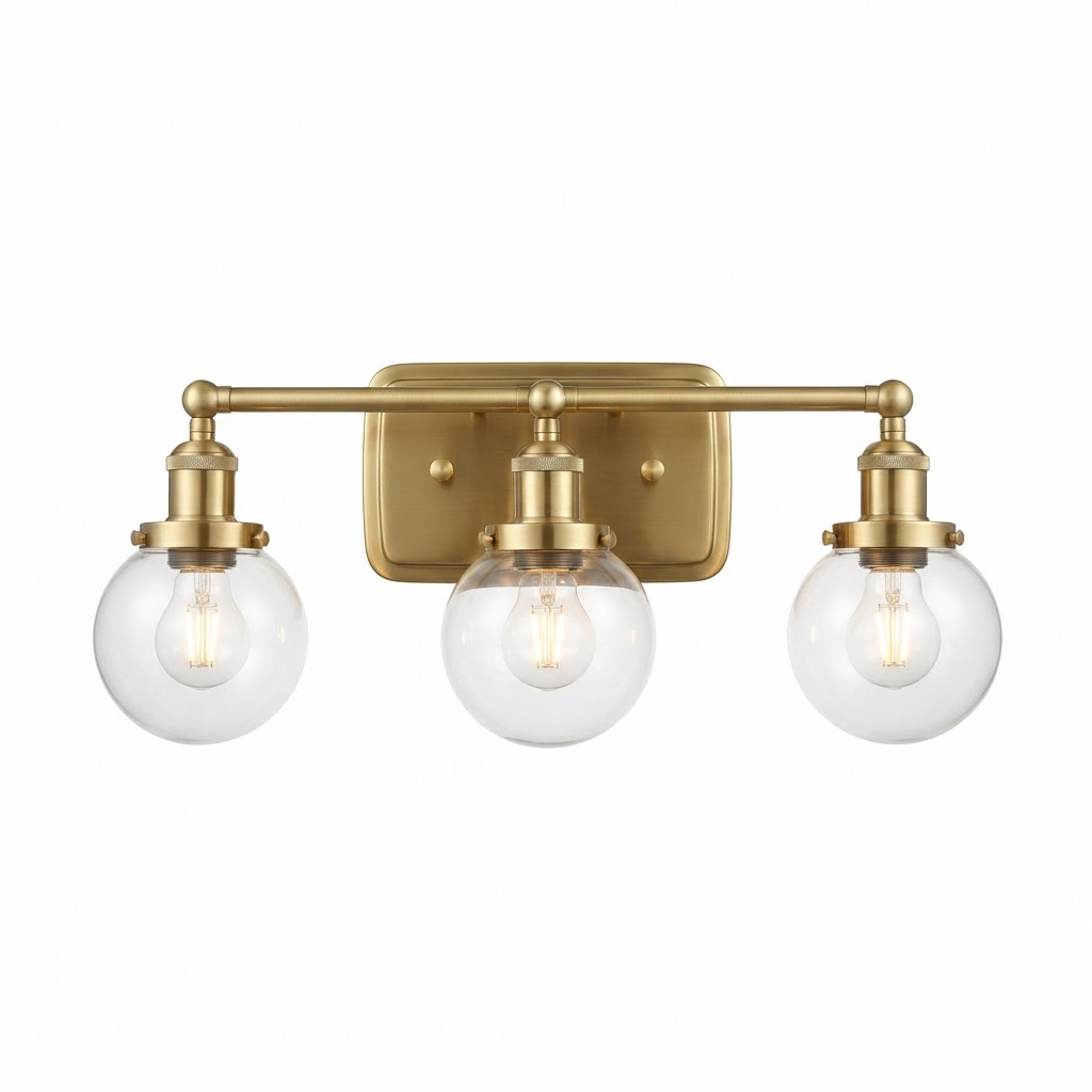 Brass Bathroom Vanity Light