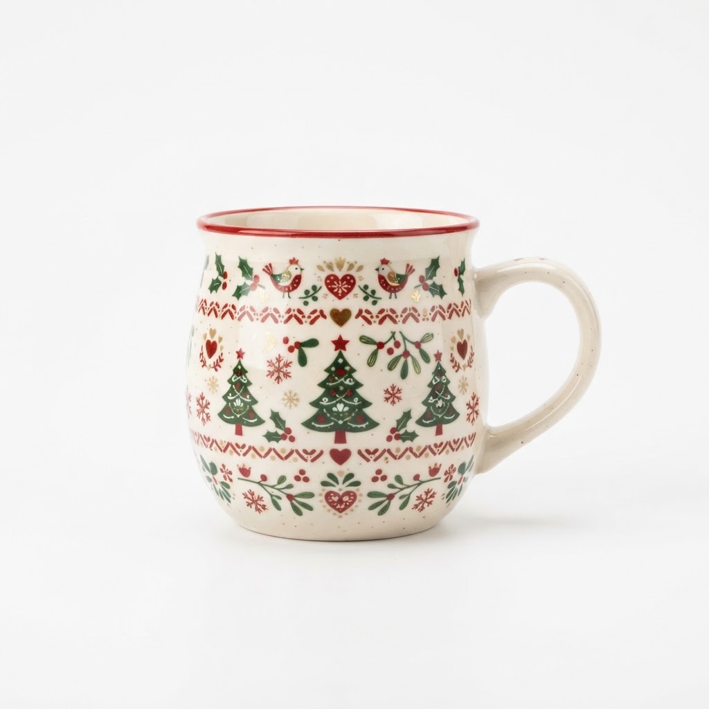 core Ceramic Christmas Mug Set