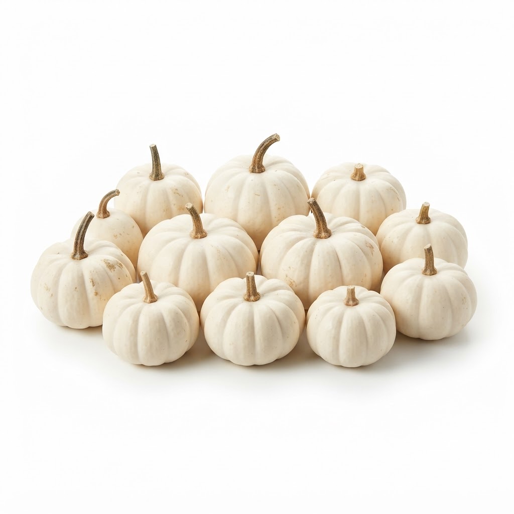 Mini White Pumpkin Assortment
