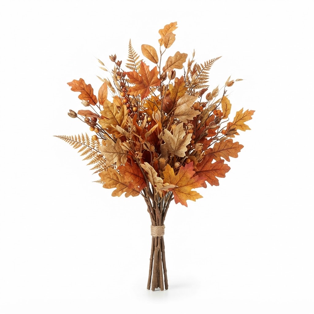 Faux Dried Autumn Foliage