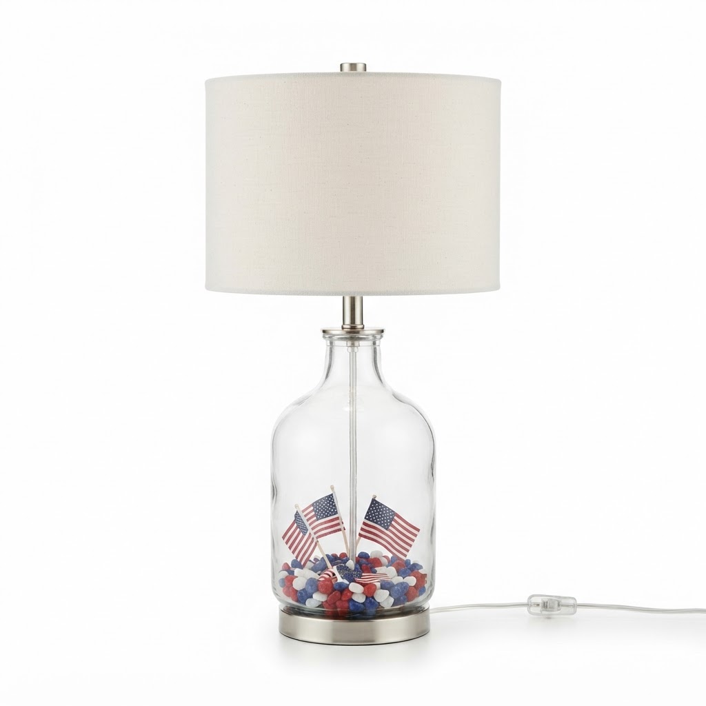 Glass Table Lamp