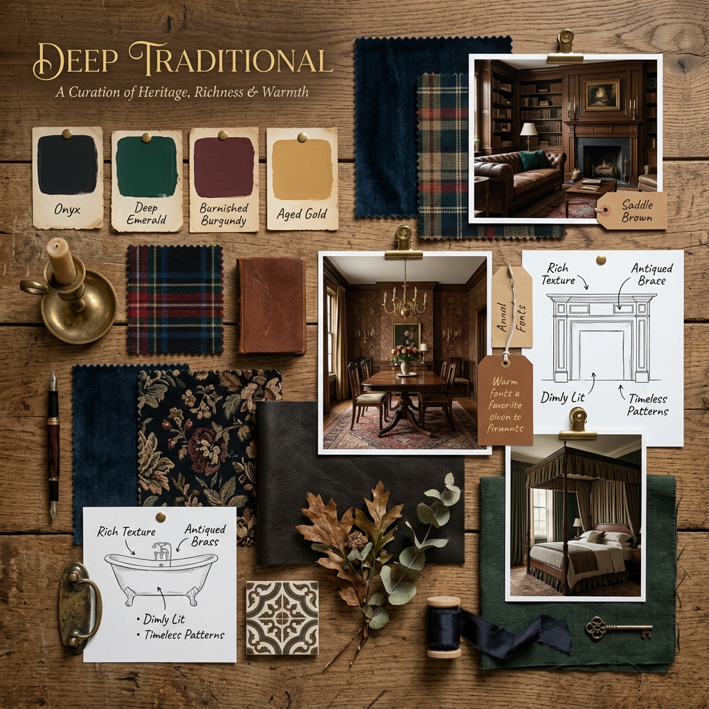 Deep Traditional Mood Board