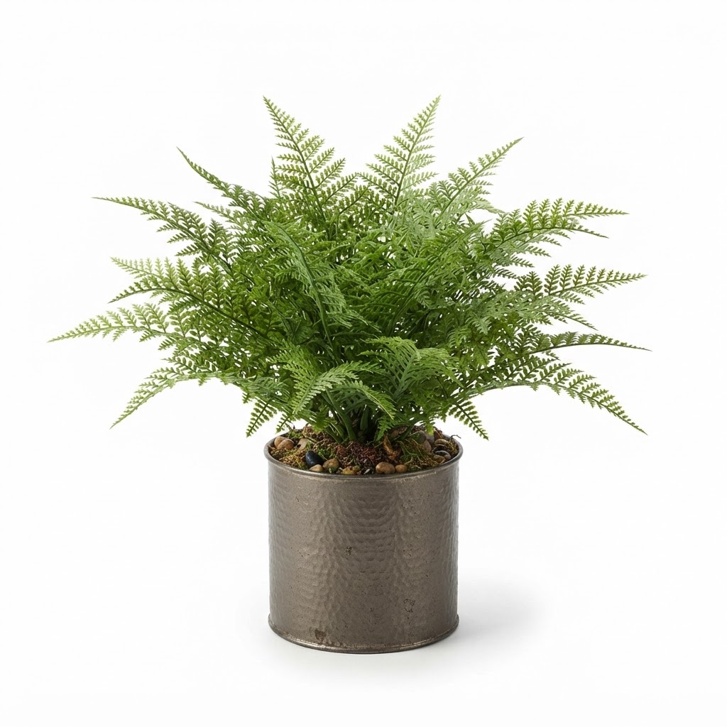 Potted Faux Fern Plant