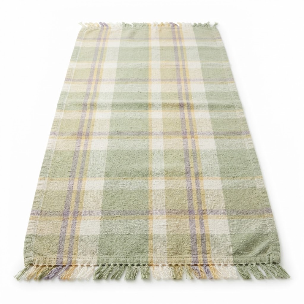 Plaid Cotton Table Runner
