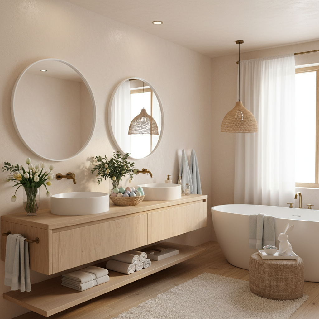 Nordic Easter Master Bathroom