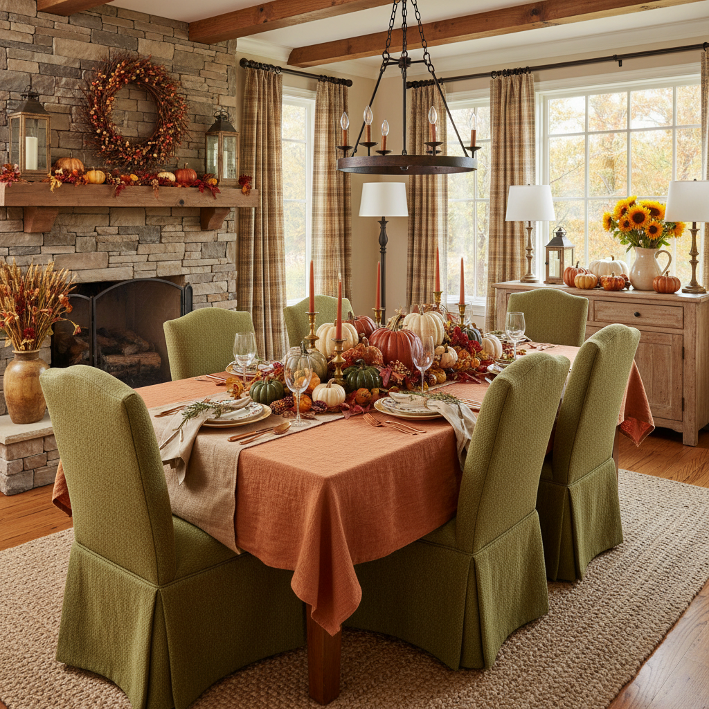 Country Thanksgiving Dining Room