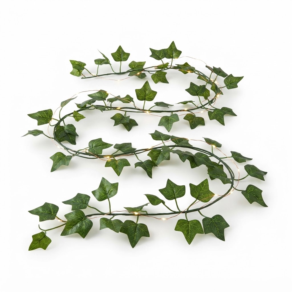 Artificial Ivy Garland with Fairy Lights