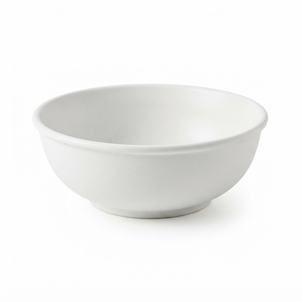 White Ceramic Serving Bowl