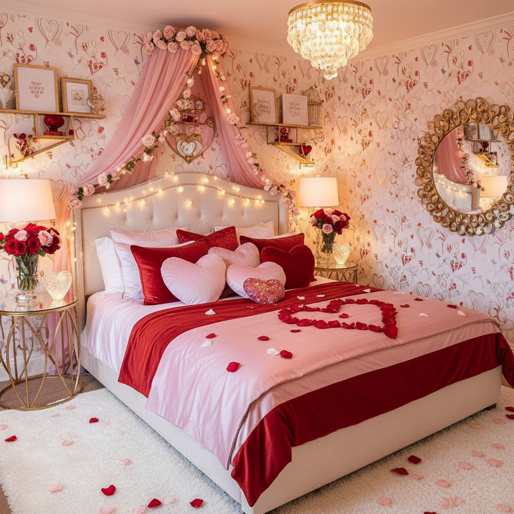 Glam Valentine's Day Child Bedroom (Girl)